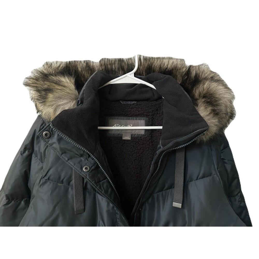 NEW Eddie Bauer Womens Size Large Steel Blue Lodge Cascadian Down Puffer Jacket - Picture 6 of 13